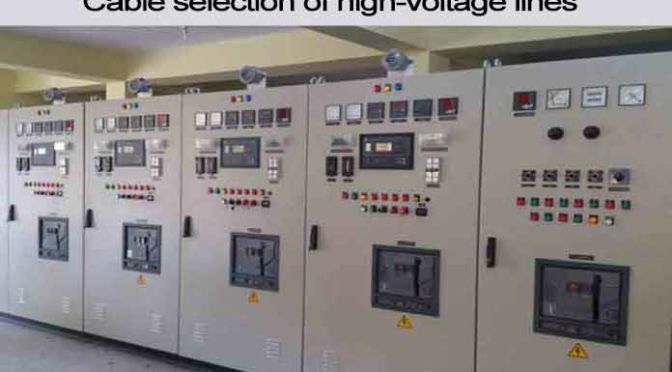 cable selection of high voltage side