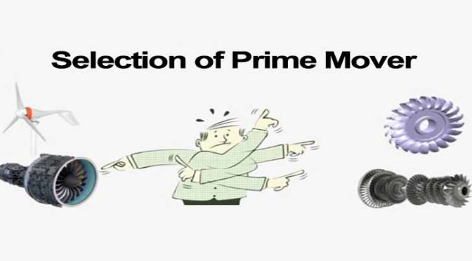 selection of prime mover